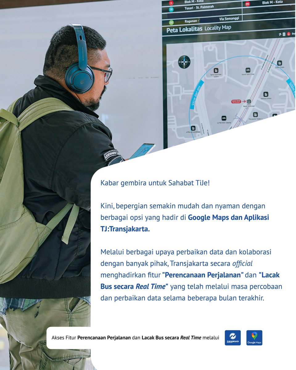 PT_Transjakarta's tweet image. Live now! Buat perjalanan lebih mudah dan terencana :) selamat beraktivitas Sahabat TiJe.