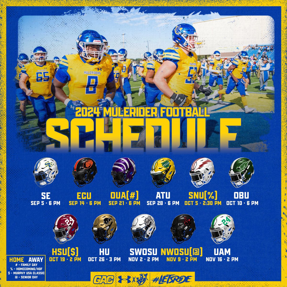 Mulerider Football (@saufootball) on Twitter photo LETโS GOOOOOOOOOOO!!! #LetsRide #MNM #ArkLaTexU ๐ค๐ LETโS GOOOOOOOOOOO!!! #LetsRide #MNM #ArkLaTexU ๐ค๐