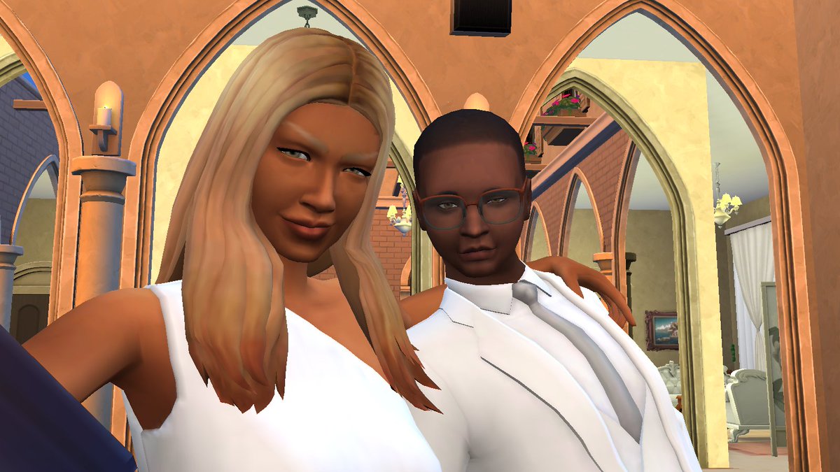 cowberryjam's tweet photo. Playing between Bret and Anya &amp; his sister Harper. Bret and Anya are doing a legacy, Harper is a single and a spellcaster. Thinking of making her immortal. #TheSims4 https://t.co/Dzyf8NjTVD