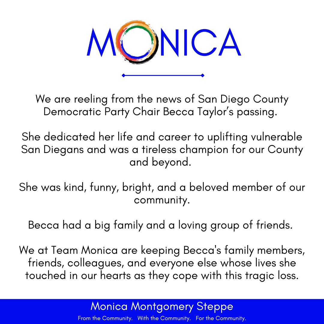 A few words on the tragic passing of Becca Taylor.