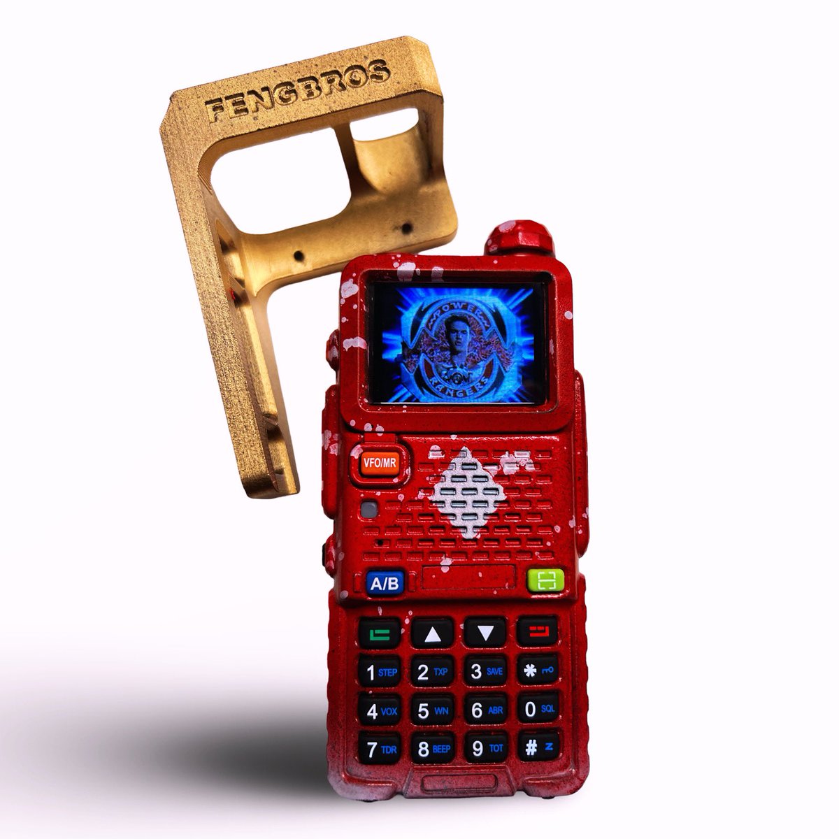 FengBros's tweet photo. It’s Morphin Time! 
Red Ranger with that young dragon shield!
Upgraded Uv5r’s
Live At https://t.co/V60glkTnHg
Homie Discount: Almighty13 
(Any Paint Job Goes) 
-Custom Display (Any Logo)
-Air Aviation Bands 
#comms #baofeng #fenggang #edc #fengbros #redranger #jasonleescott https://t.co/kfNXyOH6bv