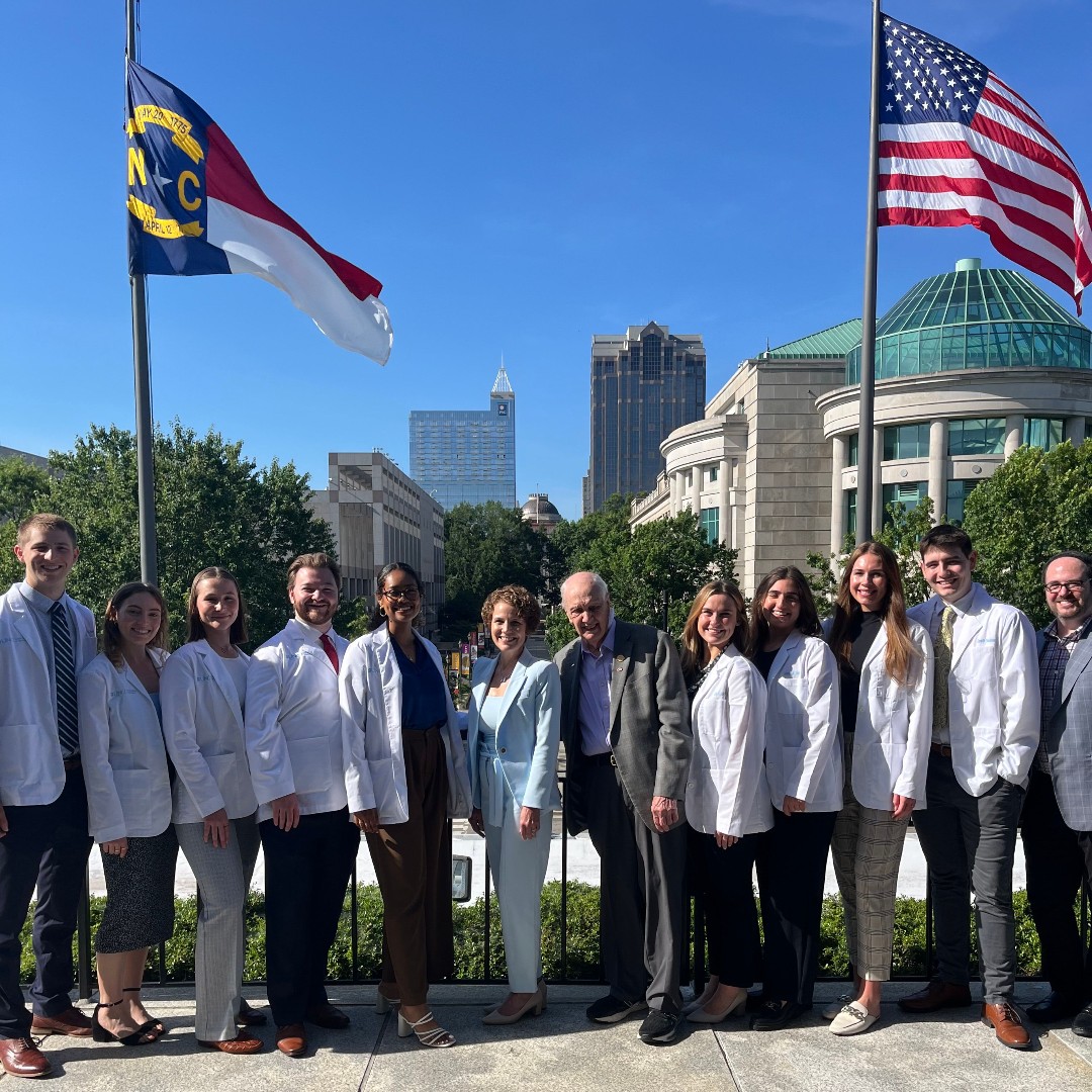 UNCDentistry's tweet photo. UNC #DDS learners aren’t only excellent clinical providers—they’re future leaders in #systemschange! Organized by the @ncdentalsociety #DDS candidates visited the #NCGeneralAssembly where they met legislators to discuss a series of reforms impacting oral health care in #NC. https://t.co/ekIF8Vi4Mz