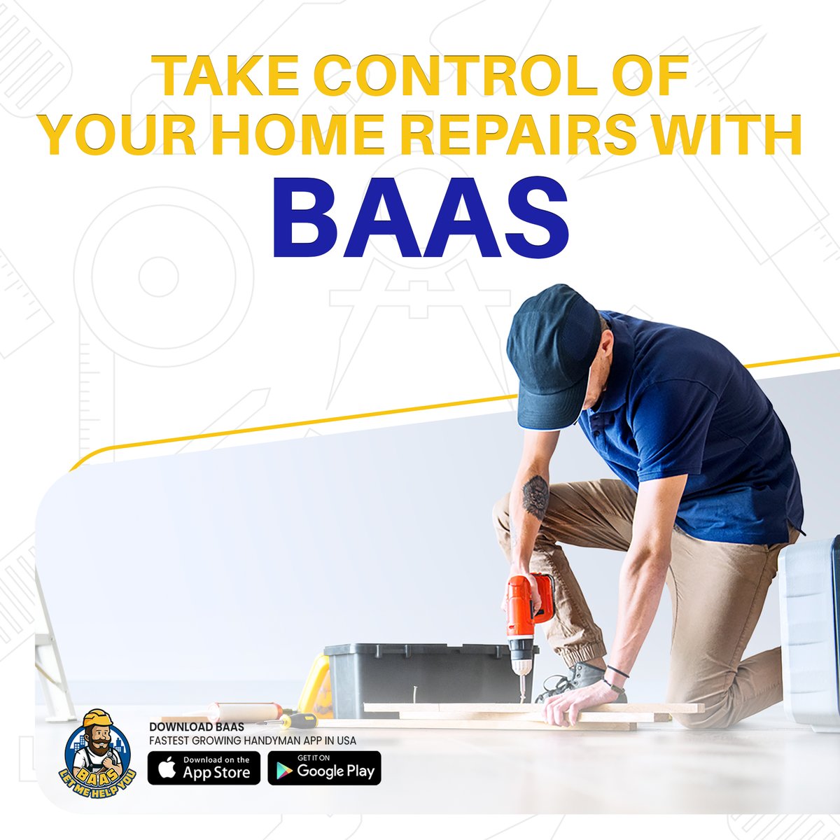 baasapp_'s tweet photo. Ready to tackle your home improvement projects? BAAS APP's carpenters are here to help, whether you need custom shelving, furniture assembly, or even a full renovation. 🏡🔨 #diyprojects #HomeImprovement

#SimplytheBest #baasitnow #handyman #handymanservices #nofee https://t.co/hlQprV4Mct