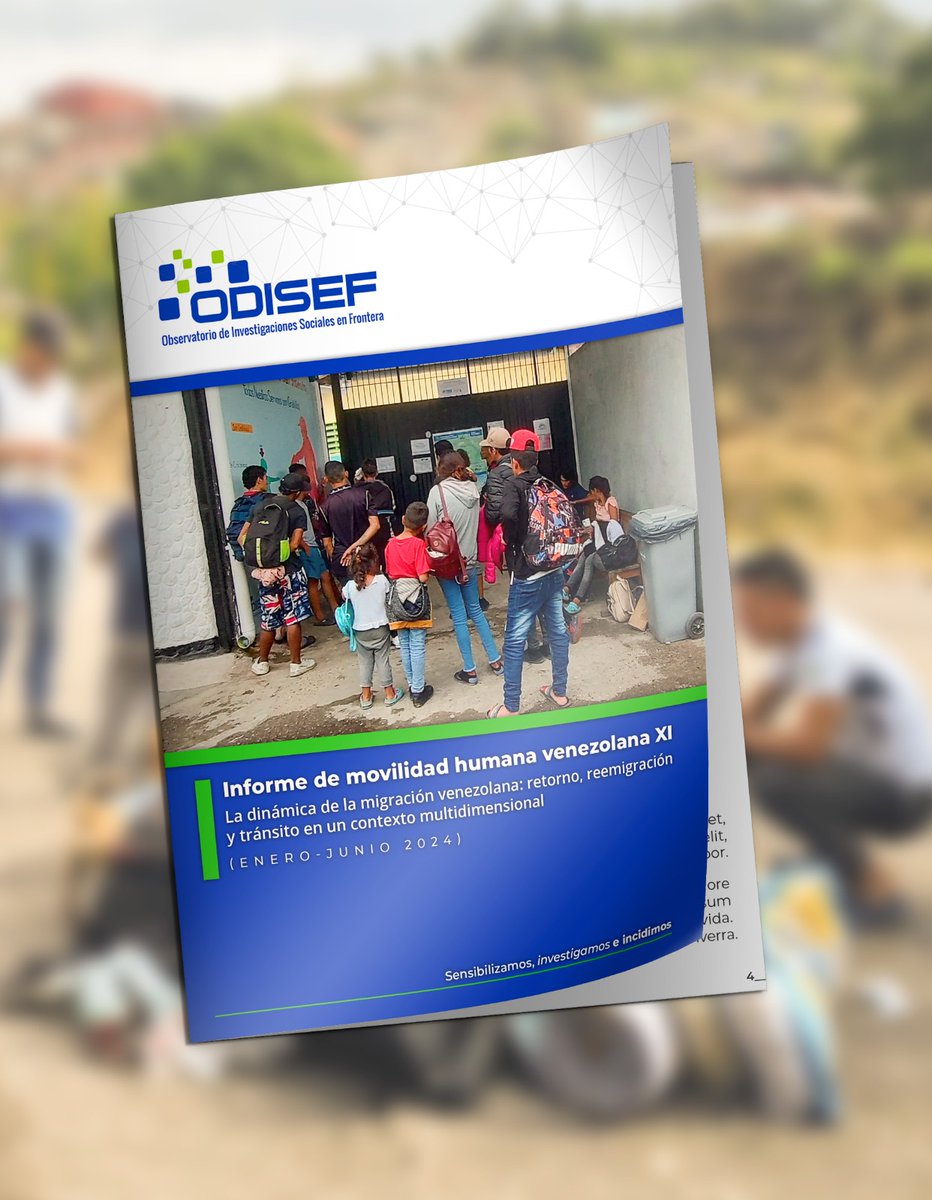 🔎Consulte nuestra más reciente publicación titulada: Informe de movilidad humana venezolana XI. La dinámica de la migración venezolana: retorno, reemigración y tránsito (enero-junio 2024)  odisef.org/wp-content/upl…
Sensibilizamos, investigamos e incidimos.
odisef.org