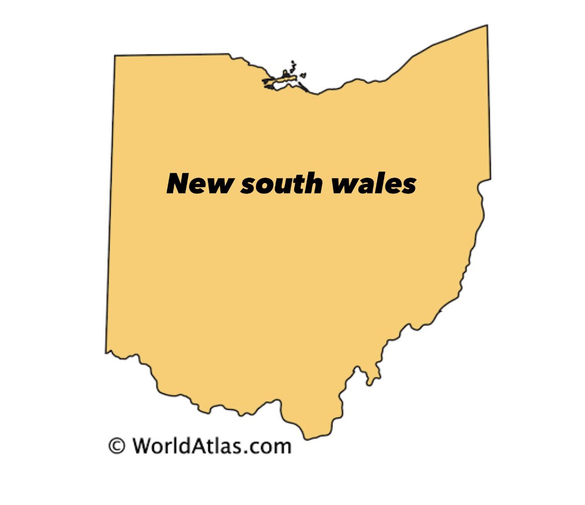 Why is new south wales shaped like a sigma ohio