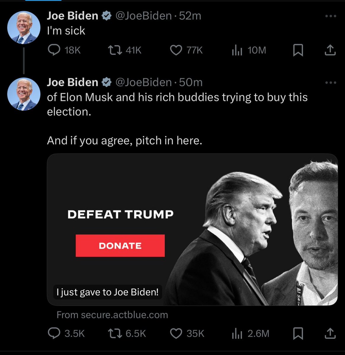 Well played my dude…