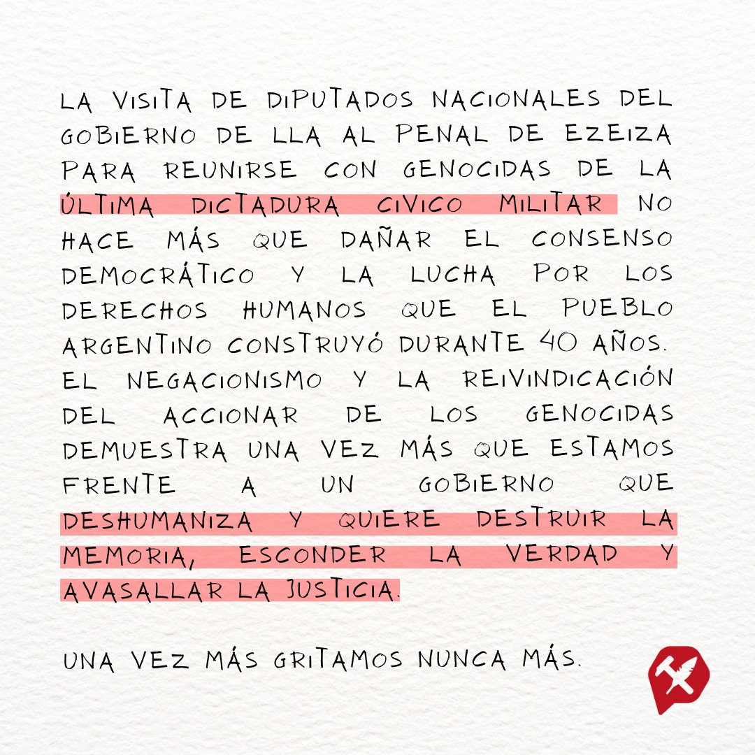 Una vez más gritamos #NuncaMás