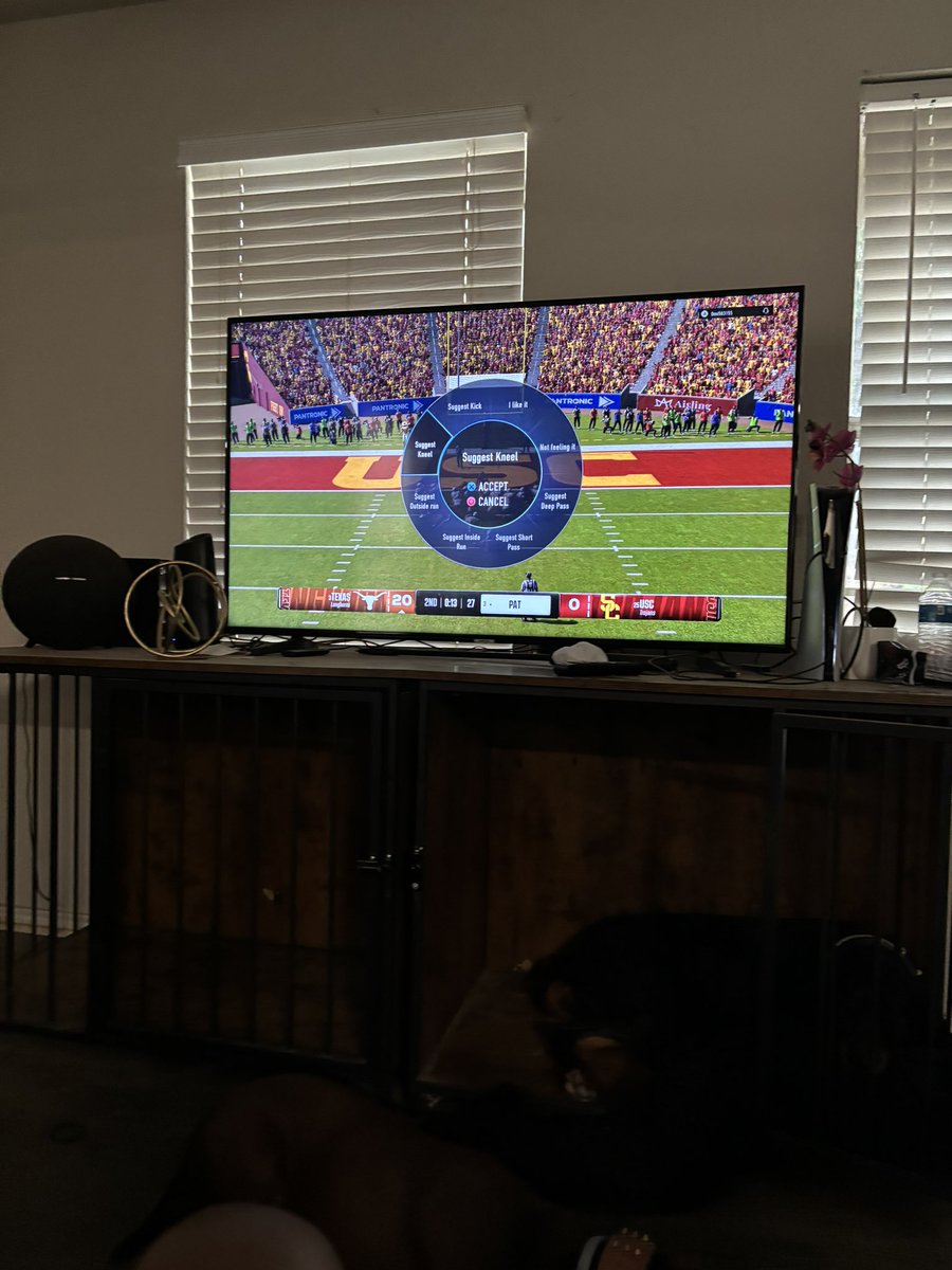 ChrisFr_1's tweet photo. What the fuck is this and how do I disable it? It comes up in the middle of a play and I can’t see..#collegefootball25 https://t.co/nBINGL4zok