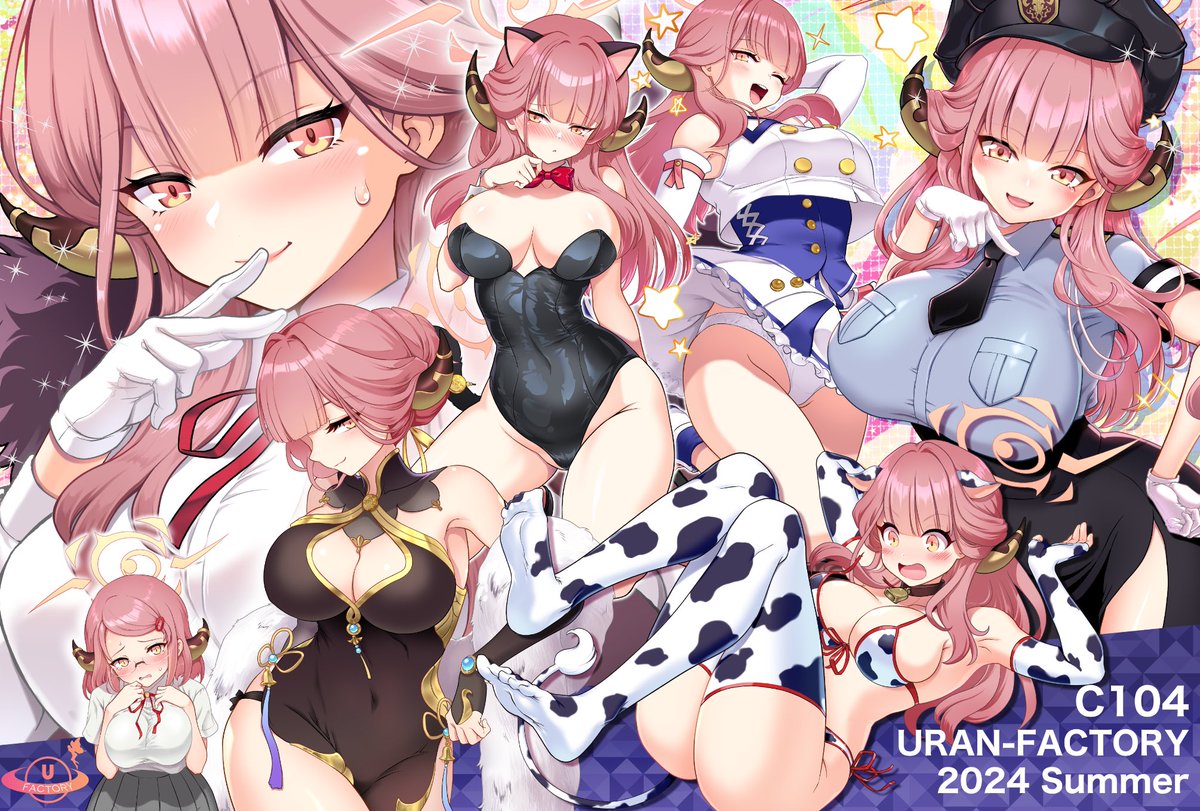 夏コミ新刊セットの紙袋のデザインです
アルちゃん七変化✨
#C104 #陸八魔アル