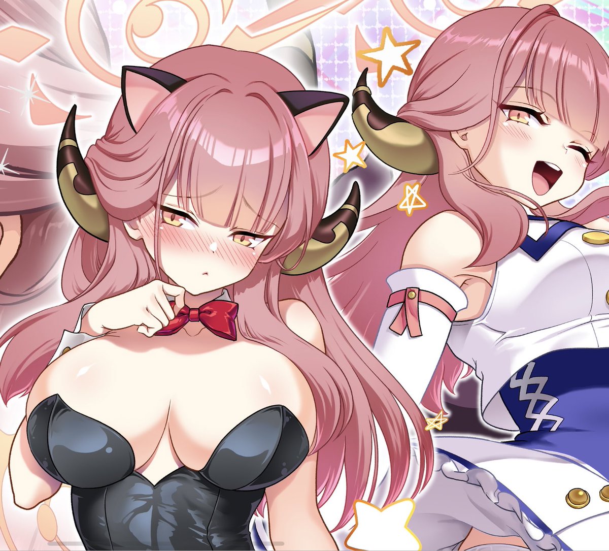 夏コミ新刊セットの紙袋のデザインです
アルちゃん七変化✨
#C104 #陸八魔アル