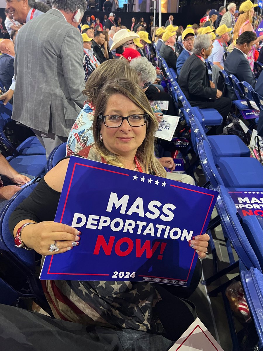 Correction: second gen Italian American delegate from Arizona, husband half Navajo/half Norwegian. They live in West Phoenix community that’s 95 percent Hispanic (she says). First she said she was Latina, then changed her mind.