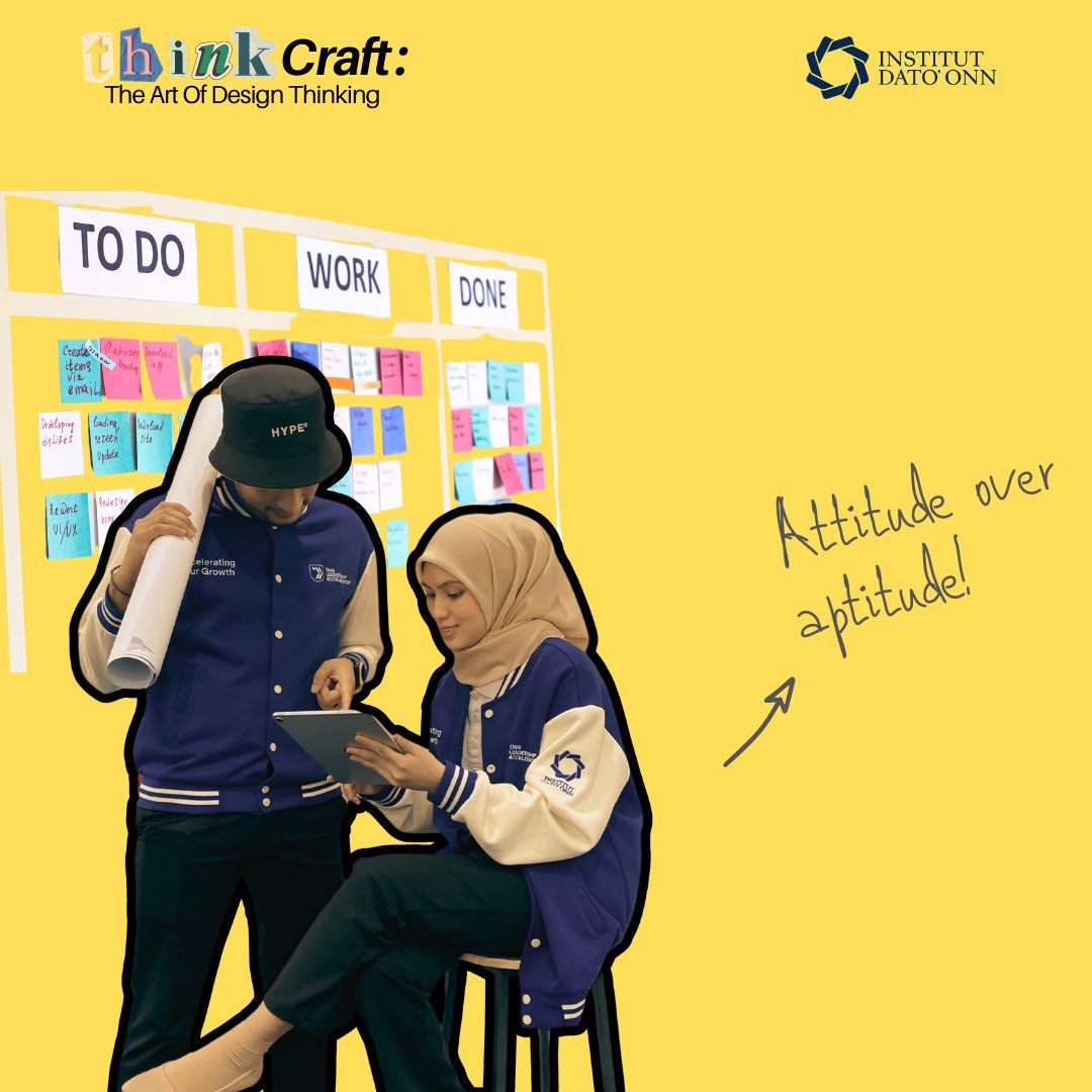 institutdatoonn's tweet photo. Think Craft: The Art of Design Thinking 

Hello Orang Muda Johor!

We’re on the lookout for passionate, creative minds from all over Johor! If you’re ready to change the world and have a blast doing it, we want YOU! https://t.co/UnkEcxF1d1