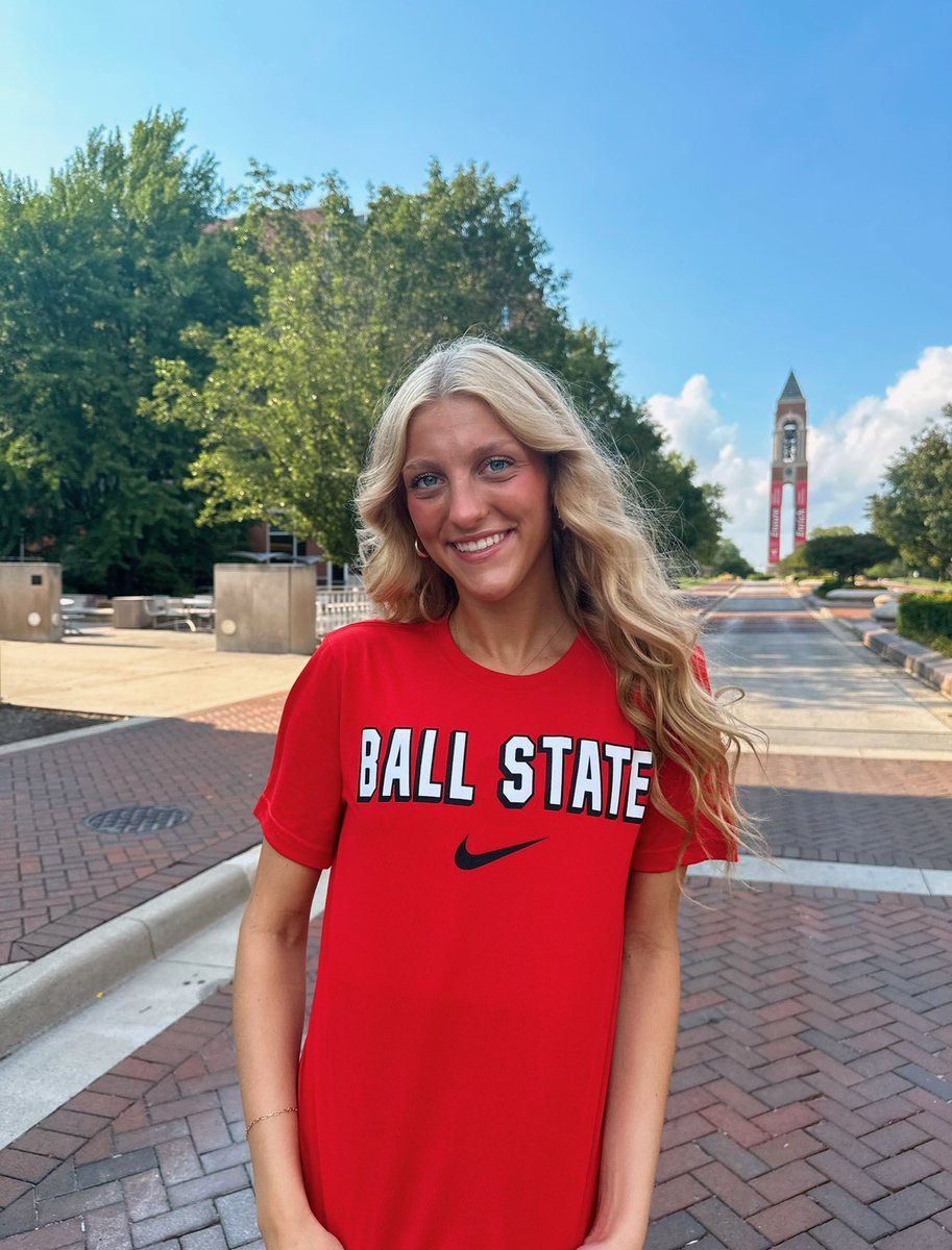 I am SO excited to announce my verbal commitment to play volleyball at Ball State University!! CHRIP CHIRP👌❤️!
