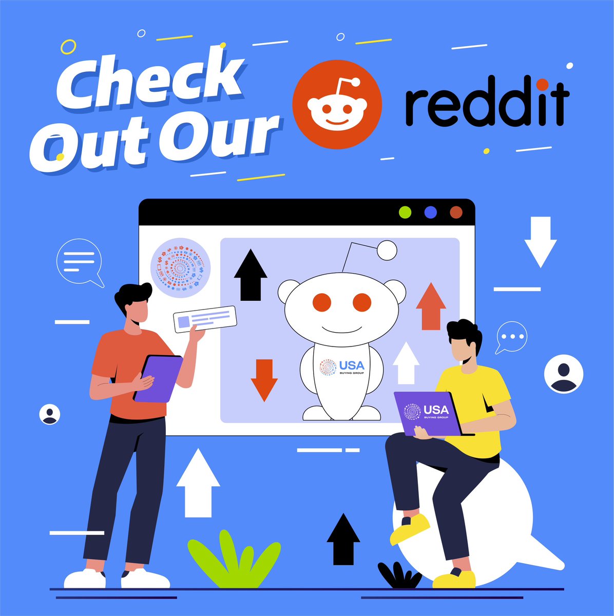 USABuyingGroup's tweet photo. 🚀 Hey everyone! 🚀 We’re thrilled to invite you to join our Reddit community! Dive into exclusive content, fun discussions, and all the latest updates.
Follow us at https://t.co/zvjmCiA465 and be part of the action! 💬❤️
#Community #Connect #RedditGroup #buyinggroup https://t.co/r430YGuSoH