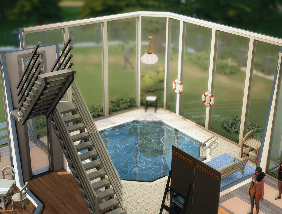 ilymarisaa's tweet photo. all female gym with lots of amenities! #sims #Sims4 https://t.co/Zbza1BmnYJ