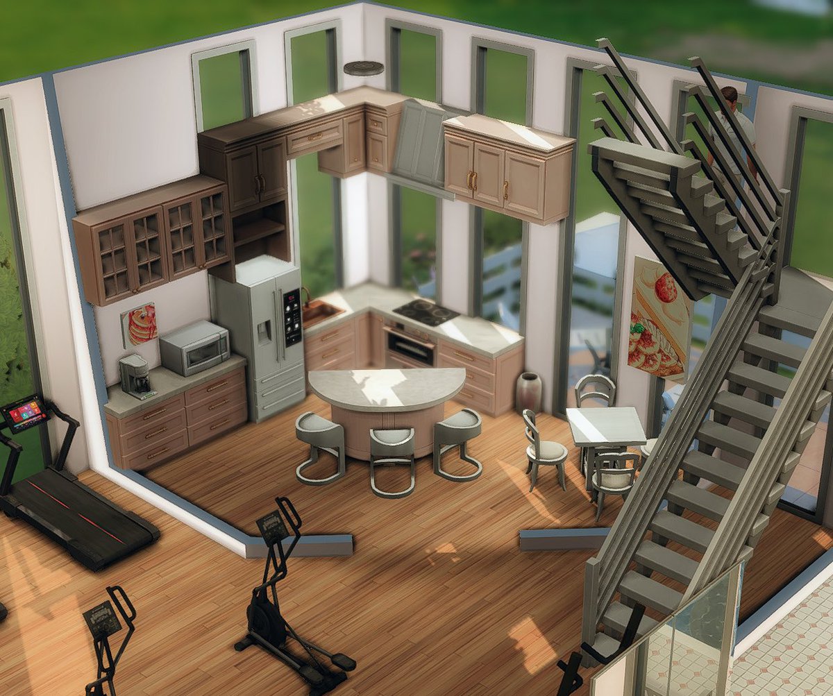 ilymarisaa's tweet photo. all female gym with lots of amenities! #sims #Sims4 https://t.co/Zbza1BmnYJ