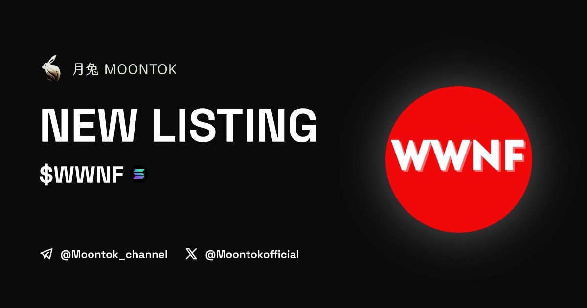 MoontokListing's tweet photo. ⚡ 月兔雷霆 - Moontok Xpress

We Will Not Fail ($WWNF)
https://t.co/urVpZfHGlb

4wuu7kzhGb8apep2Gj5hRWaaD2LSCNVMBnqFnhq3pump

LIQ: $29,825 | MC: $58,059

#altcoin #memecoins  @moontokofficial https://t.co/SMmxCYJtGL