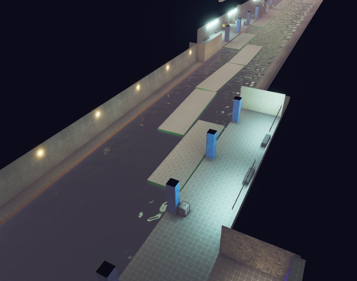 thecrimsondev's tweet photo. Some more level blockouts for Suit for Hire- there's a few that are Arenas (wave-based) whilst others are shorter form levels challenging the player to complete it as quick as possible.

#gamedev | #indiedev | #blockouts https://t.co/AapmEDvVv4