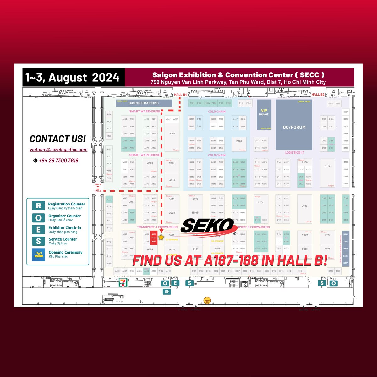 SEKO_Logistics's tweet photo. Meet SEKO at #VILOG! We're joining key stakeholders from around the globe to showcase how our dynamic services are best for both our customers and our planet.
Chat with our team onsite, or visit our website to reach your local SEKO team, wherever you are: https://t.co/YusvmuyaG9 https://t.co/OAuSlwTTTF