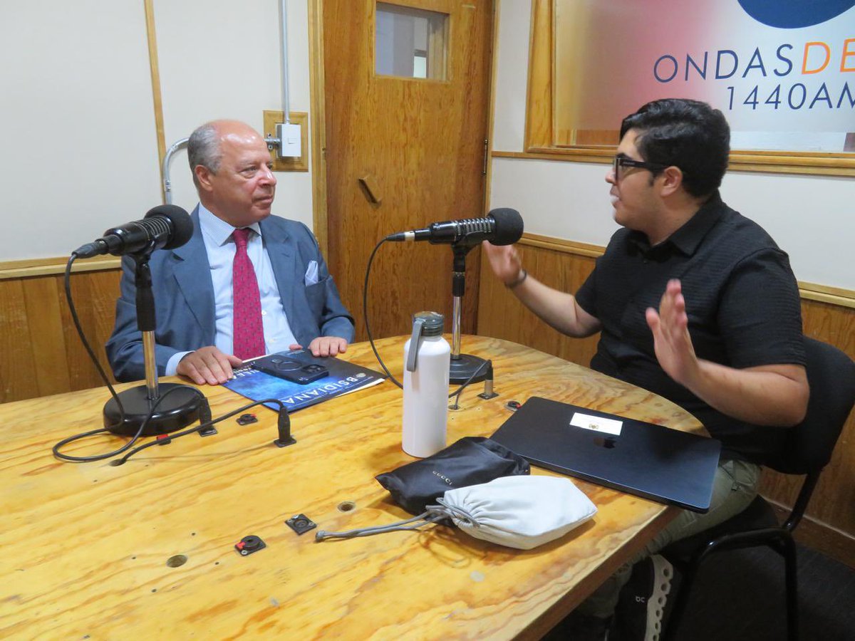 📻 Hoy, el Embajador de Su Majestad el Rey en México, el Sr. Abdelfattah Lebbar, tuvo una entrevista en radio del noticiario Grupo Siete Noticias 1440, en ocasión del 25º aniversario de la ascensión al trono de Su Majestad el Rey Mohammed VI, que Dios Le Asista.