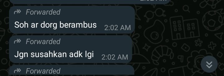 Hmmm kena halau kita.. camtuhlah nasib menumpang