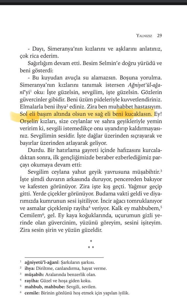 Peyami Safa’nın bana göre en iyi eseri Yalnızız. Reha Erdem’in en iyi filmi de Kosmos. 

Safa’dan alıntı yapmış Reha…  Kosmos evreni; sanırım Simeranya evrenine çok benziyor.

“Düşün bunu. İyi düşün: çırpınmak ve çabalamak batmaktır; haykırmak boğulmaktır; sakin ol.”
