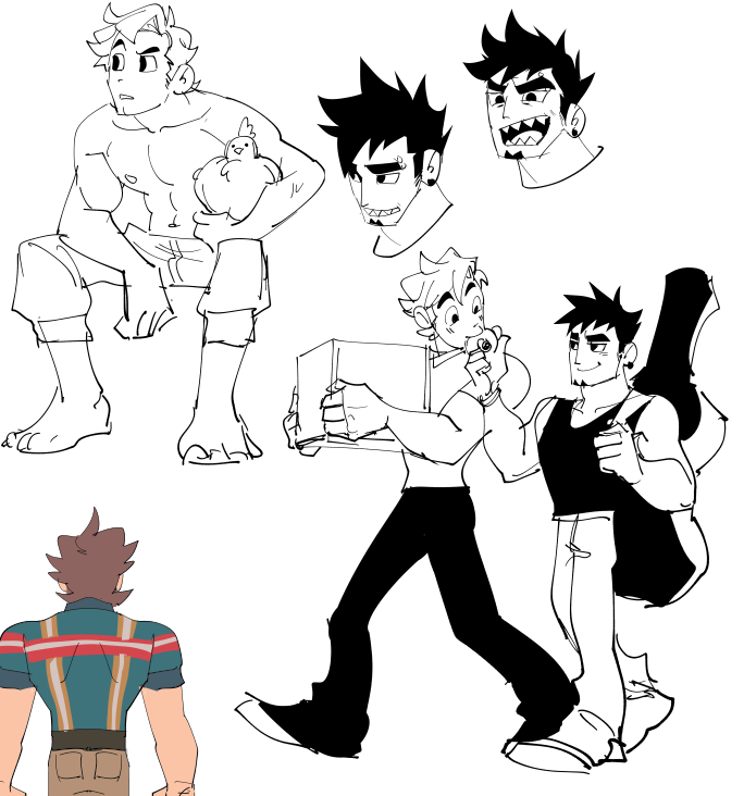 scott pilgrim OC's I made with my friend🥰