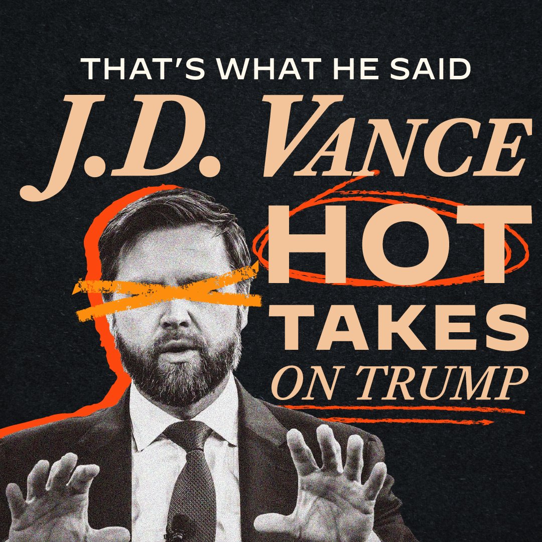 KamalaForGA's tweet photo. J.D. Vance is about to take the stage at the RNC, but he won't say what he has said many times. Donald Trump is a terrible candidate for president. You don’t have to take it from us– listen to what his own running mate has to say. #WhatTheyReallyThink #BidenHarris2024 https://t.co/Msi9IAz2pg