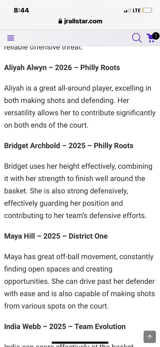 Thank you <a href="/JrAllStarBB/">Jr. All-Star Girls Basketball</a> for the write-up!!!