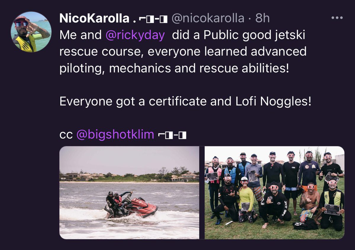 Noggles🤪

warpcast.com/nicokarolla/0x…

<a href="/gnars_dao/">Gnars</a> <a href="/nounsbr/">NounsBR</a> <a href="/dayan_ricky/">RickyDay ⌐◨-◨</a>