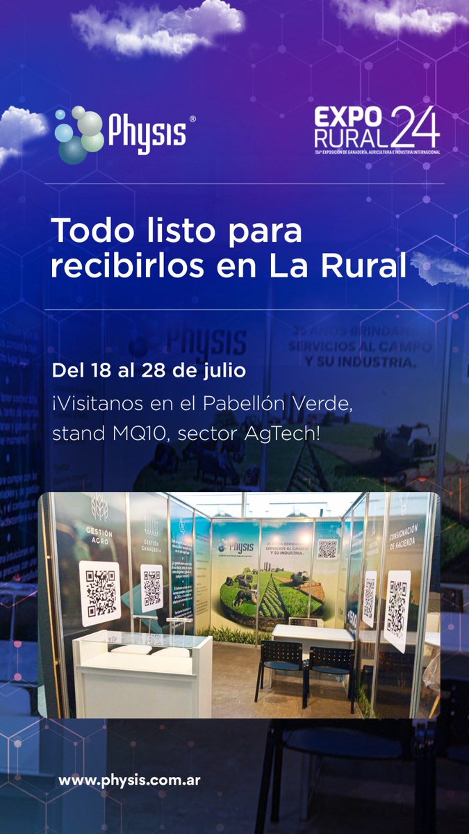 Physisonline's tweet photo. 👉 CHARLA GRATUITA
“Nuevas metodologías para maximizar la rentabilidad de la empresa agropecuaria" 
Nos juntamos con @GrupoCencerro en la @exporuraldepalermo  #exporural2024
📍 Salón Nogal - Entrada Juncal 4431 -
🗓️ 18 de julio.
⌚ 16 hs. 
Inscribite https://t.co/oIRyIF6Ha0 https://t.co/iciXm57UBb
