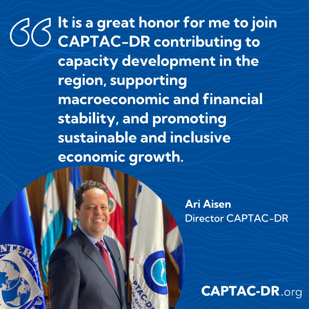 captacdr's tweet photo. Welcome to the new director of CAPTAC-DR, @AisenAri! @IMFNews @imfcapdev https://t.co/Qo24qBnUre