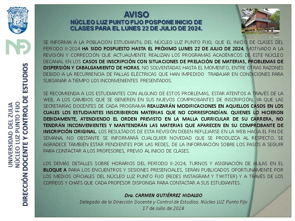 LUZ Punto Fijo tweet media