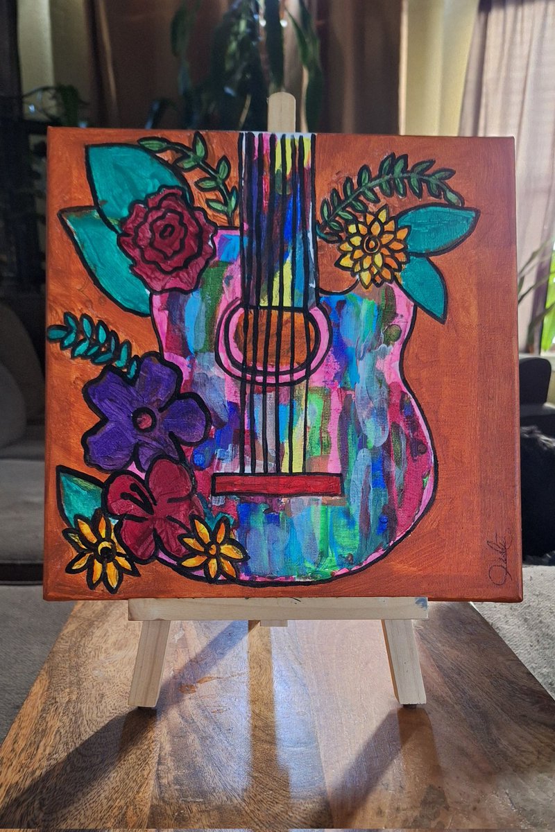 W_of_Color_Lulu's tweet photo. Melodies in Bloom in acrylic 12x12.
#art #popart #guitar #stringinstrument #Contemporaryart #abstractart #Bloom #flowers #music #parkinsons #parents #help #love #painting #elpasoartist #elpaso #elpasoart #texas #texasart #mentalhealth #instruments https://t.co/mwmRRd5xxd