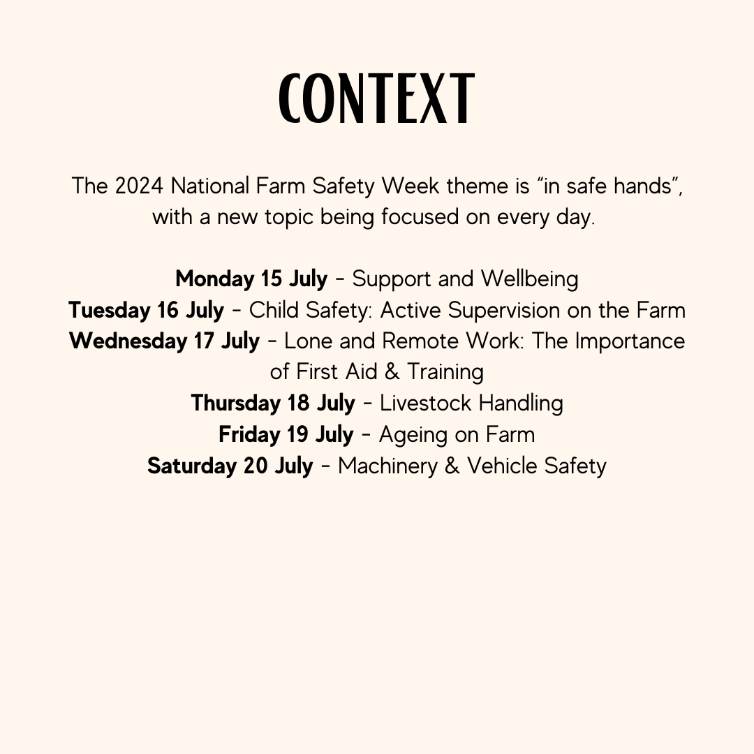 AGformau's tweet photo. The Thursday topic of Farm Safety Week is Livestock Handling.
#AGform #AGformAU https://t.co/DbH0Xliii7