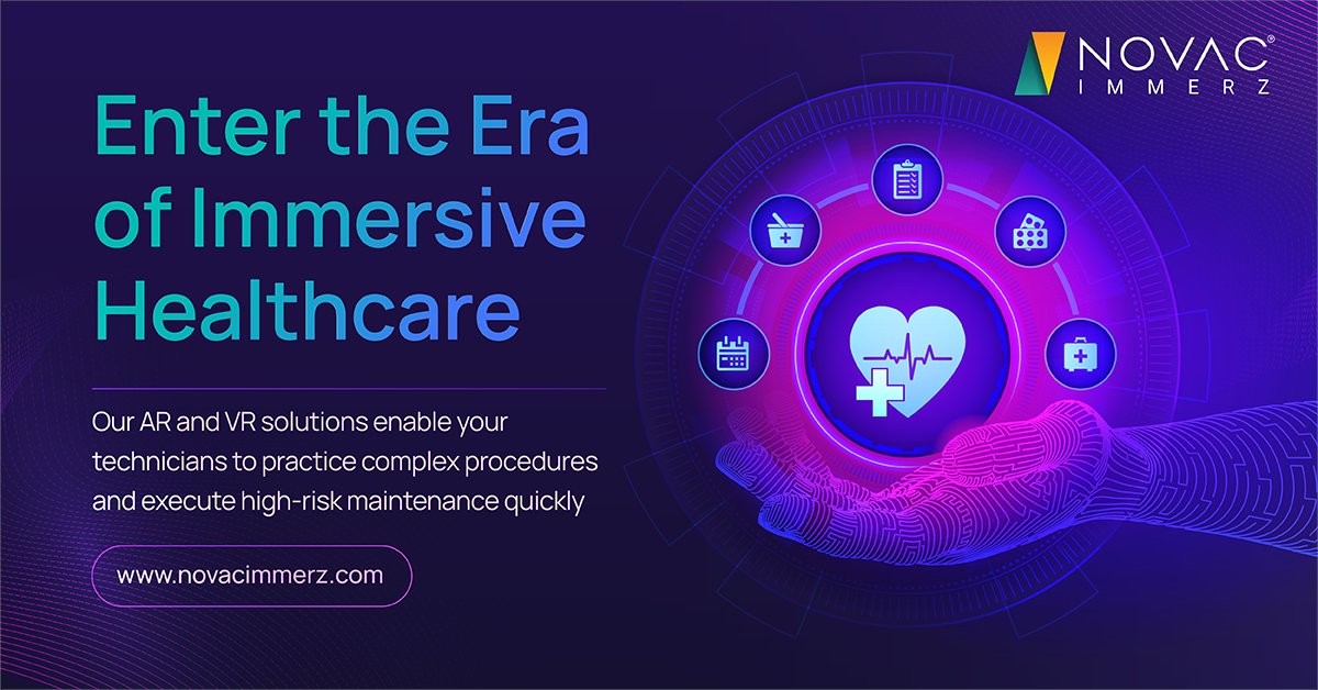 NovacImmerz's tweet photo. Novac Immerz offers Immersive Training Simulators for Healthcare and Pharma manufacturers to troubleshoot & repair sensitive machinery instantly.
Visit - https://t.co/NoVjvASV2H
#novac #novacimmerz #healthcare #pharma #pharmaceutical #immersivetraining #ARSolutions #VRSolutions https://t.co/wwOWIfNqDz