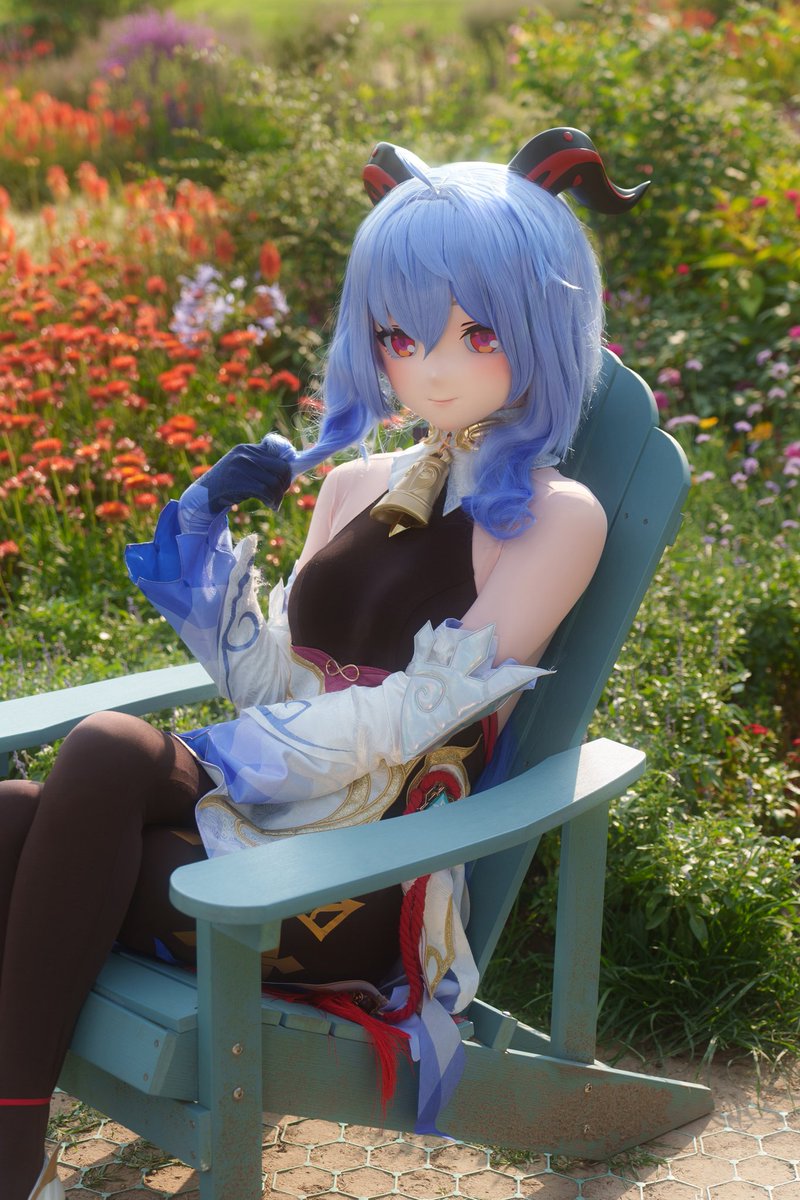 小花园里休憩的甘雨秘书
📸 <a href="/Kyouno723/">夏の摘み</a> 
🛠 我