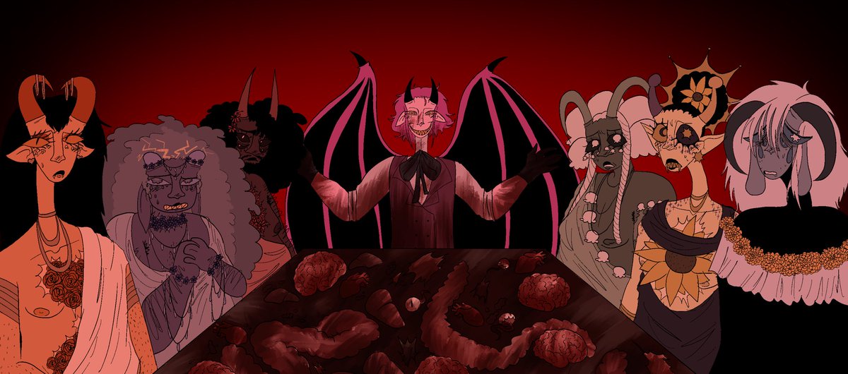 hathathathatter's tweet photo. tw// blood, guts, just general gore

dead man’s party #oc https://t.co/ENyReBUJPf