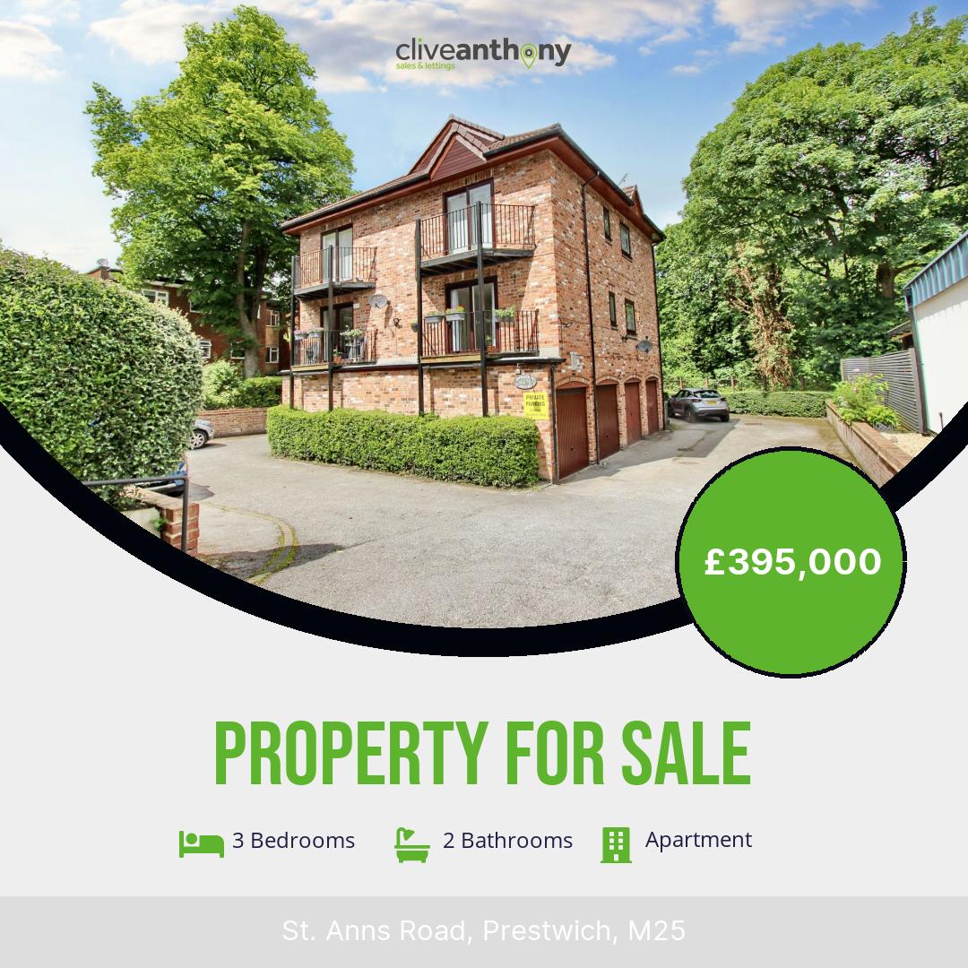 Could this be the one for you?🏠🏠🏠🏠
This property is available to view today 

For Sale 3 Bed Apartment In Excess of £395,000

For more information please visit our website or contact us via:
📞 | 0161 796 1000 
✉ | info@cliveanthony.co.uk
🌎...