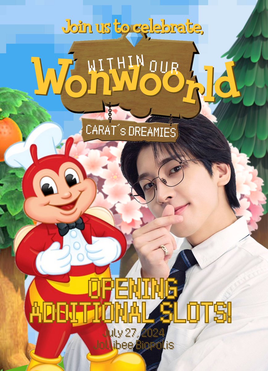 uriwonwoorld's tweet photo. ㅤ

ㅤㅤㅤ🌏🐈‍⬛ Within #OurWONWOOrld:
ㅤㅤㅤㅤㅤㅤ Carat's Dreamies 💐

ㅤㅤ      — A Wonwoo Cupsleeve Event 
ㅤㅤㅤㅤㅤㅤADDITIONAL SLOTS!

ㅤㅤㅤ🗓️:  July 27, 2024
ㅤㅤㅤ📍:  Jollibee Biopolis
ㅤㅤㅤ🕐:  1PM-3PM

ㅤㅤㅤRegister HERE: https://t.co/QlO6GDGQcW

ㅤ https://t.co/ZgFsTndGeb