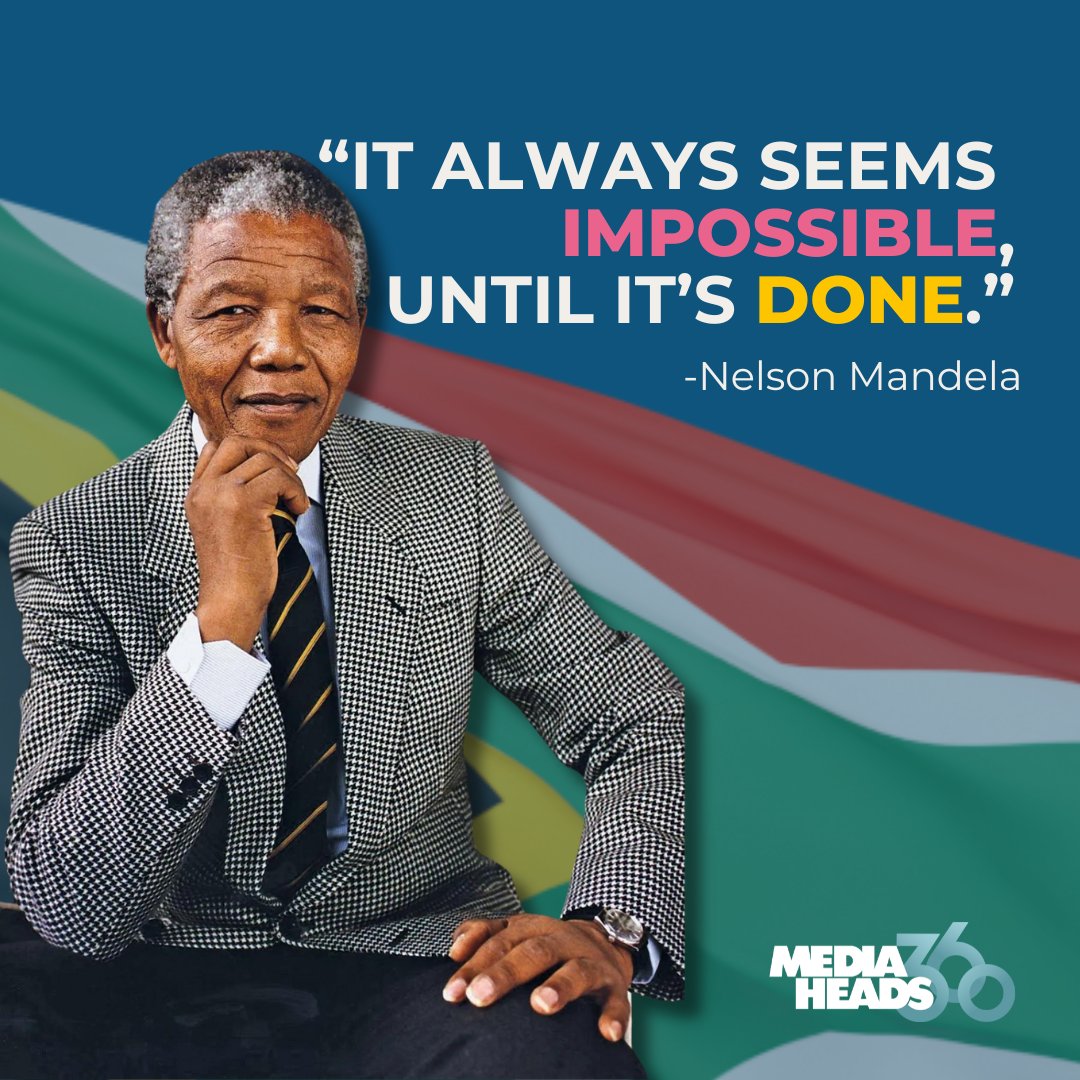Nelson Mandela Day is a global celebration of the iconic leader's legacy, promoting peace, reconciliation, and cultural diversity.

Let's honor his memory by spreading kindness and making a positive impact in the world. 

#NelsonMandela #PeaceAndJustice #MediaHeads360