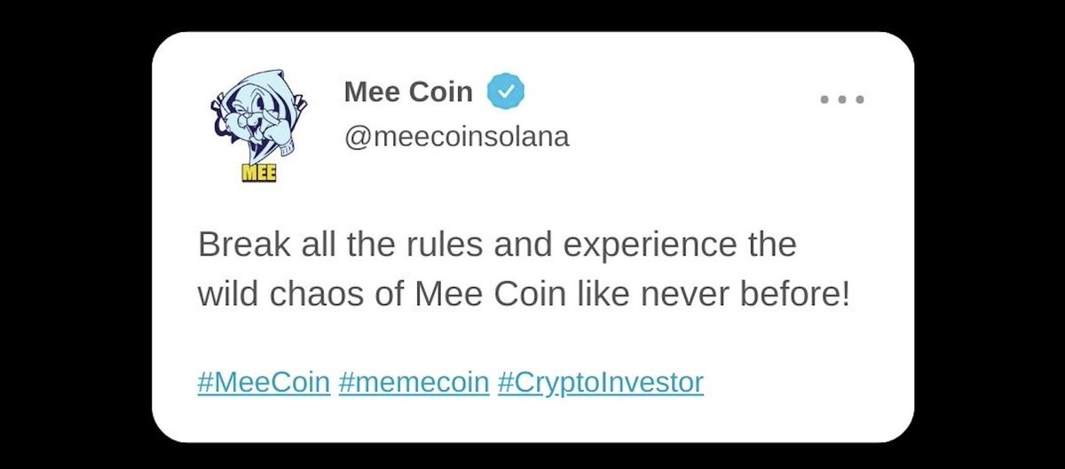 meecoinsolana's tweet photo. 🔍 Highlighting the security features of Mee Coin 🔍
Your investments are safe with us. Learn more about our cutting-edge security measures. 🔒
#MeeCoin #CryptoSecurity #SecureInvestments #solanatoken #MemeCoinSeason2024 https://t.co/KnhpC6rFvX