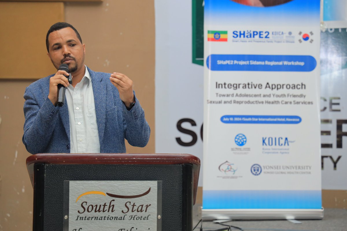 YonseiGHC's tweet photo. SHaPE2 regional workshop in Sidama region on 10th July 2024 "Integrative Approach Toward Adolescent and Youth Friendly Sexual and Reproductive Health Care Services” #Sidama #SHaPE 2 #FMoH #YGHC #KOICA #Ethiopia https://t.co/CH4UWQI75S