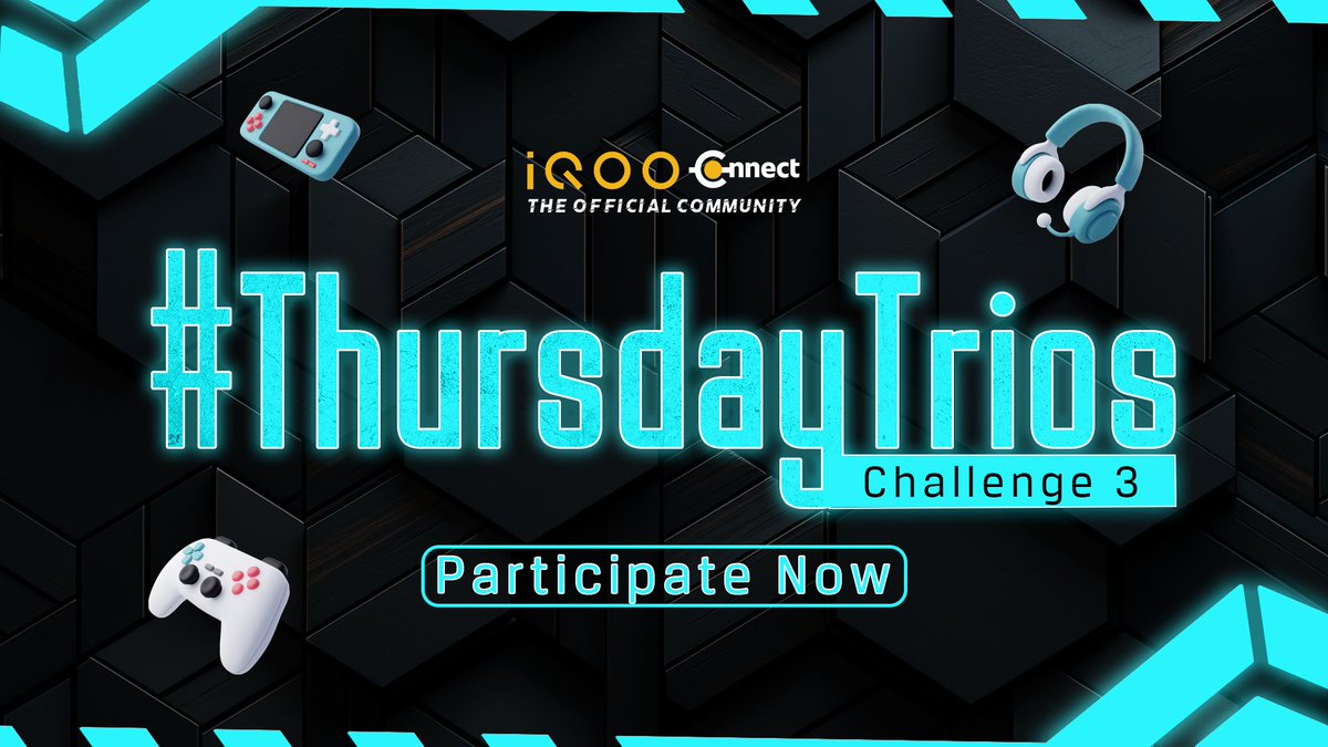 TechSAM009's tweet photo. Hello iQOO Fans!
'#ThursdayTrios Challenge 3' is live on the iQOO Community ๐. Participate Now๐ค!
Link: https://t.co/Wu1mLUss4T
@IqooInd
@nipunmarya
@parakram_h https://t.co/UWOqTTTndD