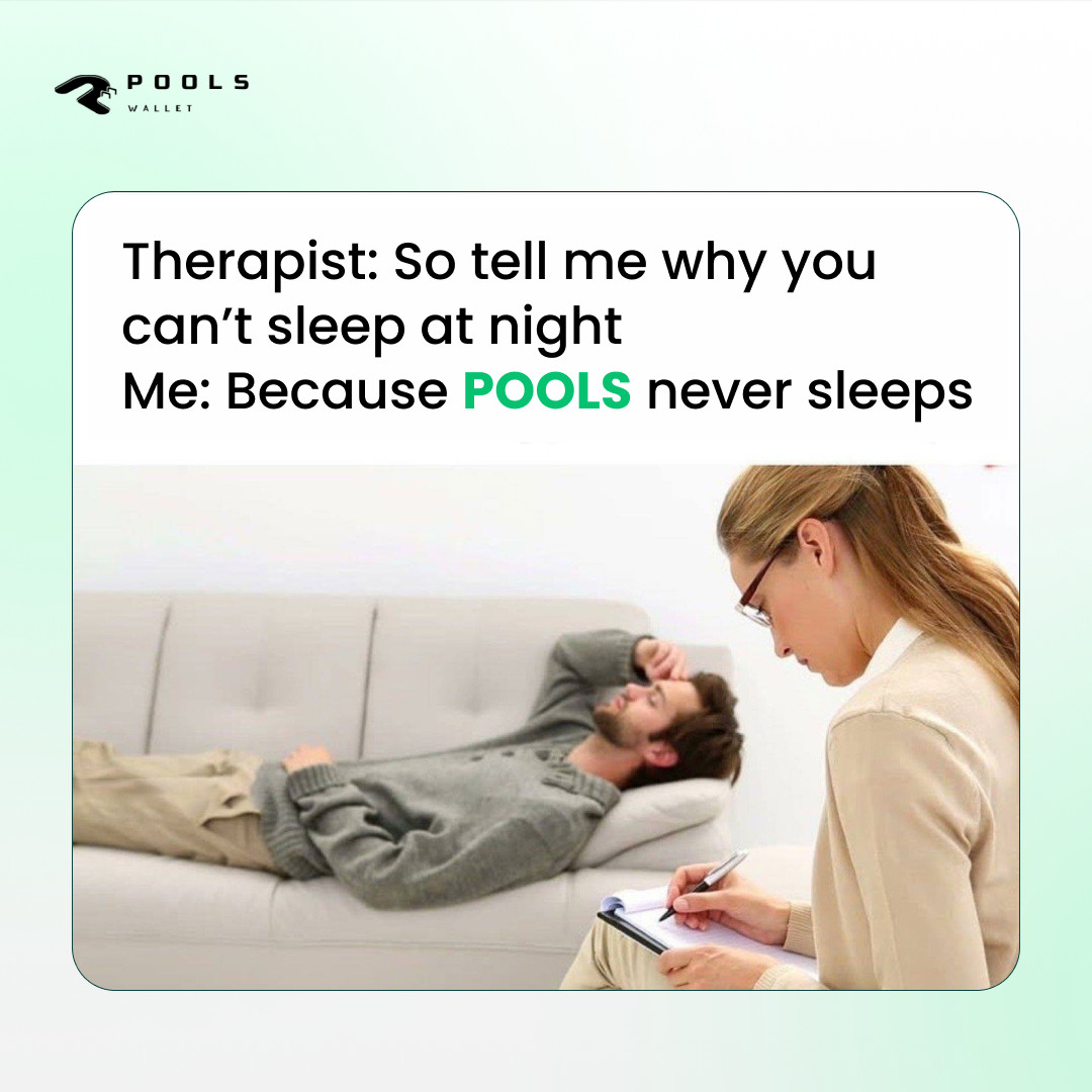 pools_club's tweet photo. We are Pool-ers, we don't sleep.
#PoolsWallet #PoolsClub #memes https://t.co/tvgbHdbLxD