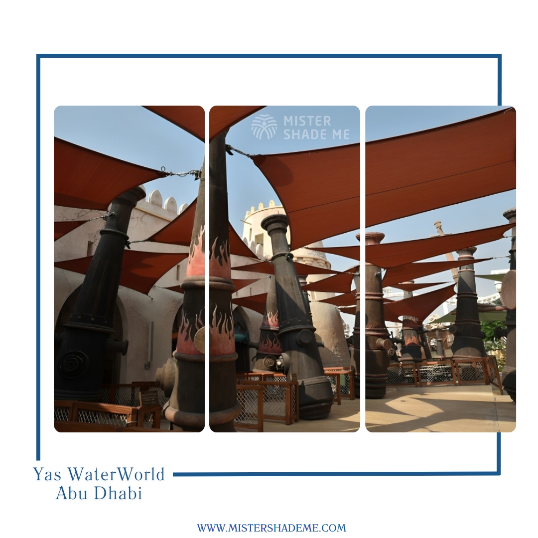mistershademe's tweet photo. We are pleased to highlight the enduring performance of our sail shade installation at Yas Waterworld Abu Dhabi. 🏖️🌞This bespoke shading solution provides exceptional sun protection, significantly reducing heat and UV exposure for a safer and more enjoyable guest experience. https://t.co/YcnLJg4XpT