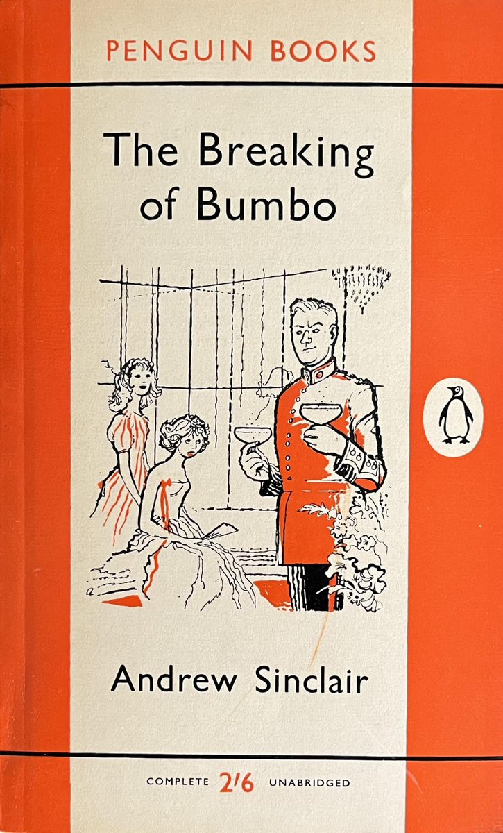 wilsongullis's tweet photo. The Breaking Of Bumbo by Andrew Sinclair (Penguin 1551, 1961). #TheBreakingOfBumbo #AndrewSinclair #1960s #books #booklovers #book #Paperback #coverart #cover #artwork #PenguinBooks #PenguinBook https://t.co/VRcW5E3ESq