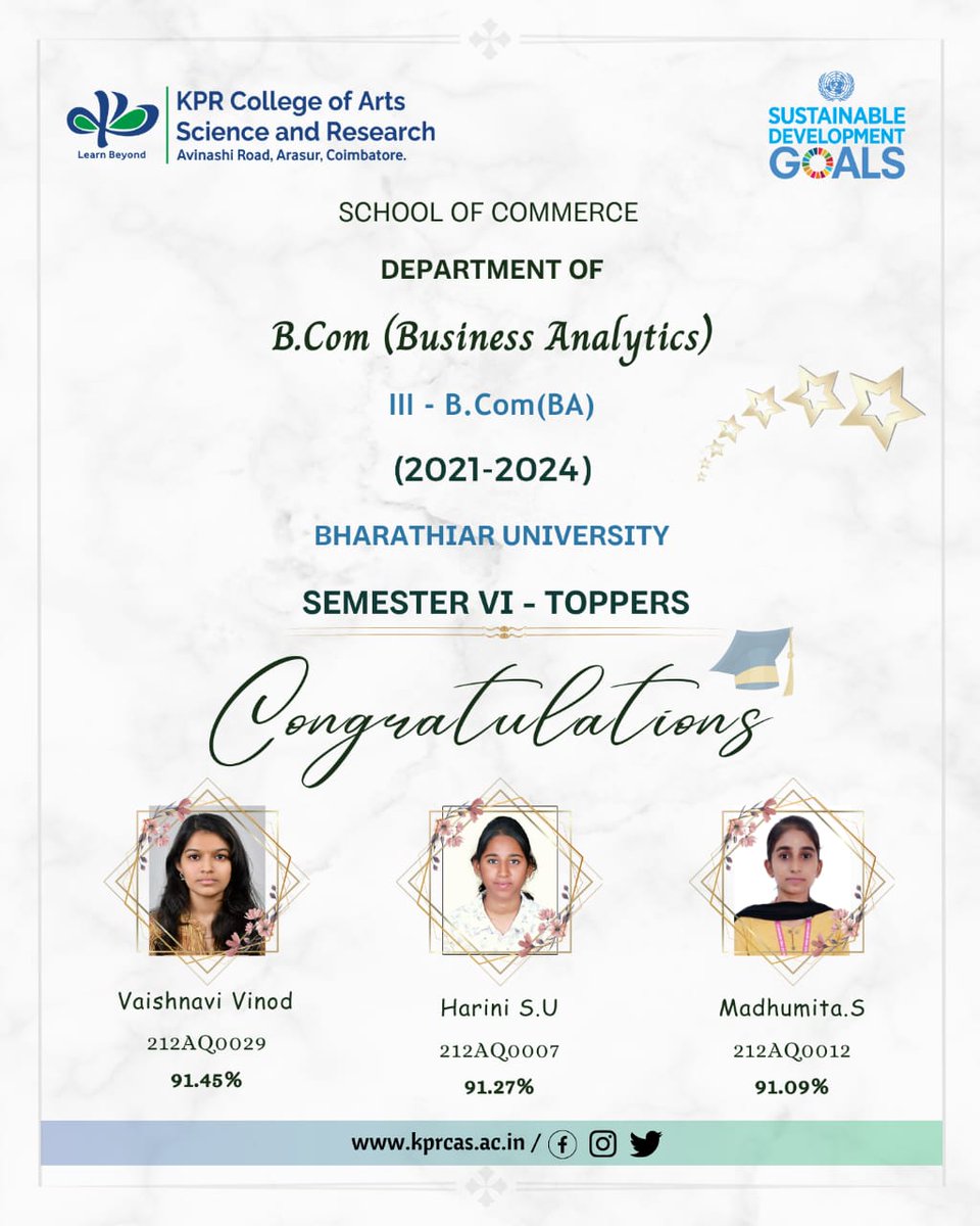 Kprcas_Bcom_BA's tweet image. Congratulations 👏🎉
Proficiency holder 
@kprcas
@Kprcas_Bcom_BA
#kprcas 
#bcomba
#business_analytics 
#proficiency 
#proficiency_holder