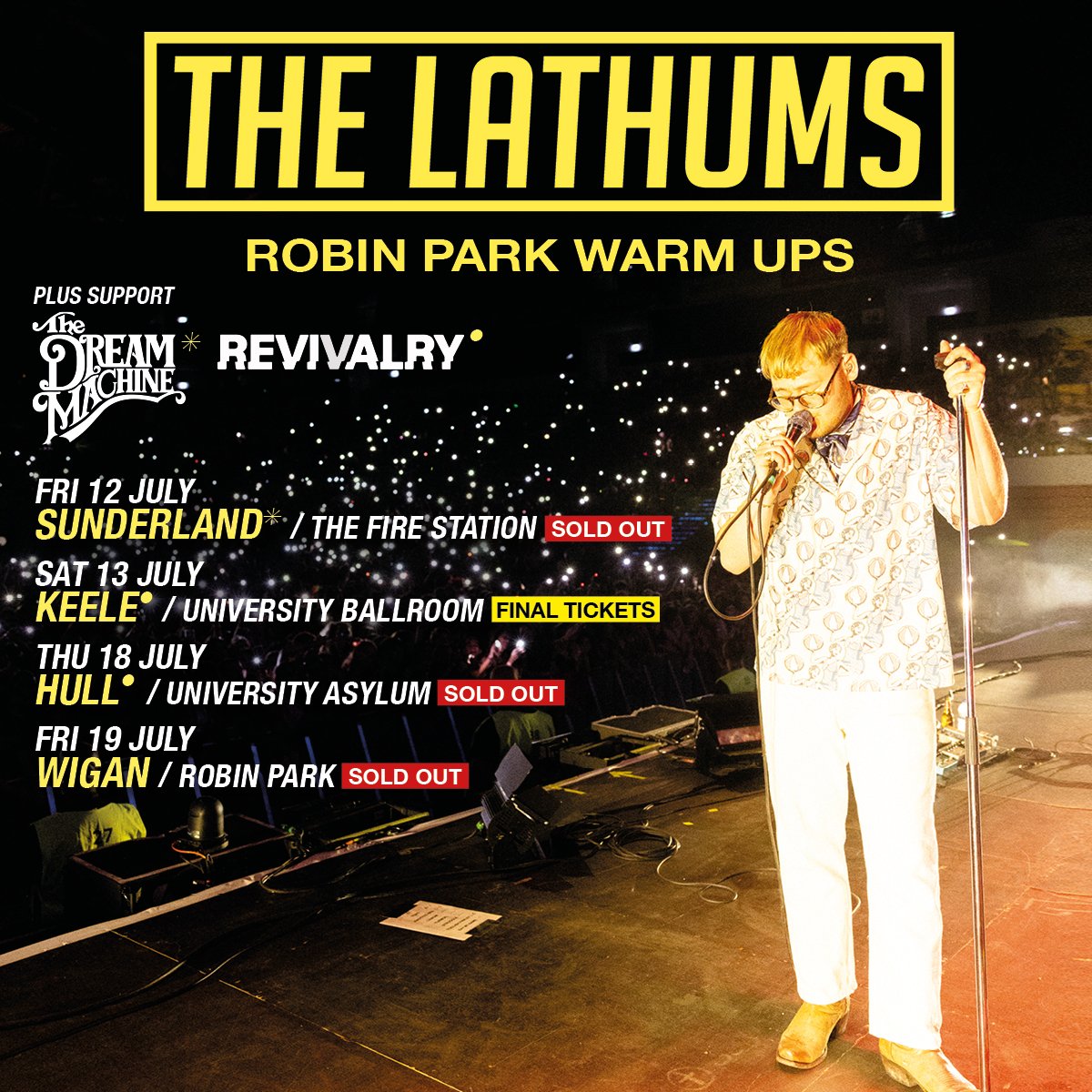 revivalryband's tweet photo. 🎵🎵🎵   HUGE GIG DAY   🎵🎵🎵

Massive thanks to @TheLathums for inviting us to support them again.

Saturday was awesome and we know it's never dull in Hull so tonight is going to go off.
🔥🔥🔥
#SYDTF https://t.co/aH0wUgYLYO