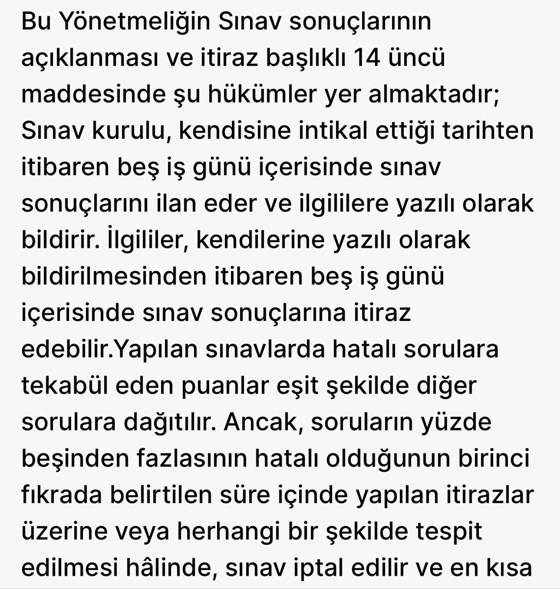 Yasa gereği %5 soru hatalı olması halinde sınavın tekrar yapılması şarttır. 2024 KPSS lisans sınavının iptal edilmesi gerekir. Hatalı sorularla uğraşırken yapılabilecek diğer sorulara yeteri kadar süre ayıramayanlar mutlaka vardır. 

Adil bir sınav hepimizin hakkıdır.

#kpss2024